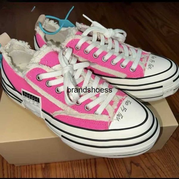 xvessel wu jianhao's same pink low raised thick soled canvas shoes vulcanized for men and women beggars, Black
xvessel wu jianhao's same pink low raised thick soled canvas shoes vulcanized for men and women beggars, Black