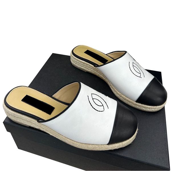 womens platform heels fisherman slippers classic matching sandals lambskin straw braided slingbacks slides wedge outdoor 23ss summer casual, Black
womens platform heels fisherman slippers classic matching sandals lambskin straw braided slingbacks slides wedge outdoor 23ss summer casual, Black