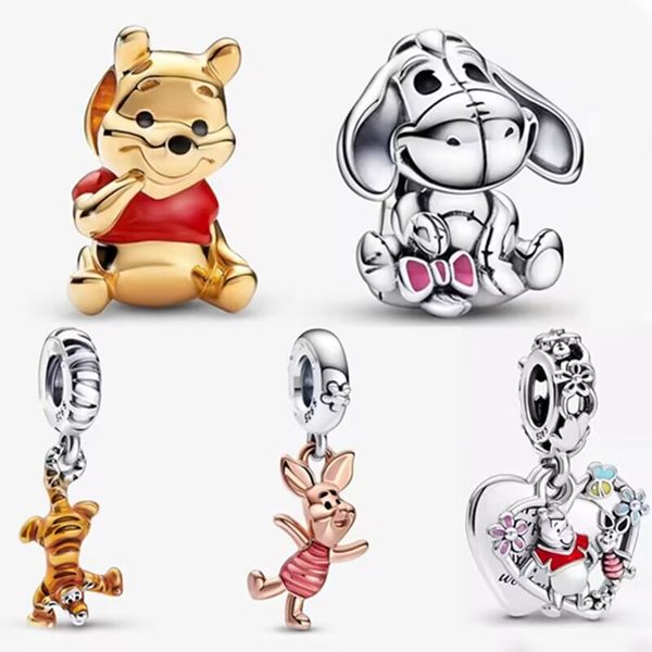 2023 new 925 sterling silver pandora charm mini bear pig pendant jewelry for bracelet women jewelry gift accessories, Golden;silver
2023 new 925 sterling silver pandora charm mini bear pig pendant jewelry for bracelet women jewelry gift accessories, Golden;silver