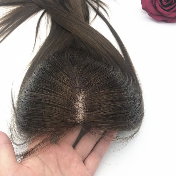 stock human hair ers mono silk lace white women's toupee 14*16cm 130% density high-end market repair system replacements, Black;brown
stock human hair ers mono silk lace white women's toupee 14*16cm 130% density high-end market repair system replacements, Black;brown