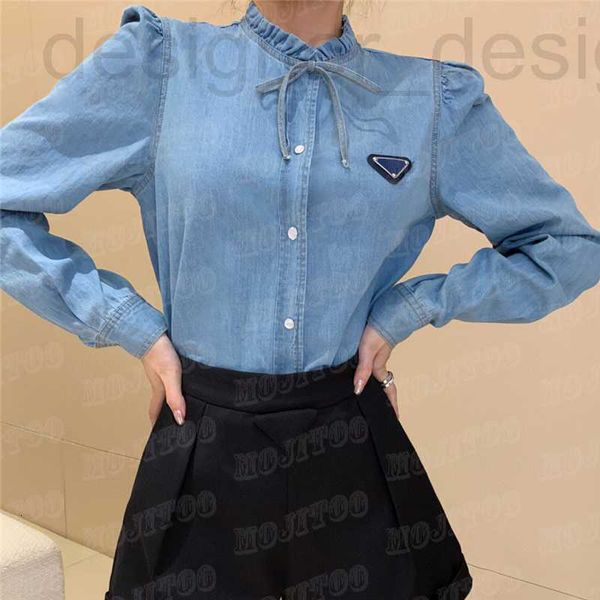 women's blouses & shirts designer women denim metal letter badge long sleeve spring summer lady girls shirt coat 68yp, White
women's blouses & shirts designer women denim metal letter badge long sleeve spring summer lady girls shirt coat 68yp, White