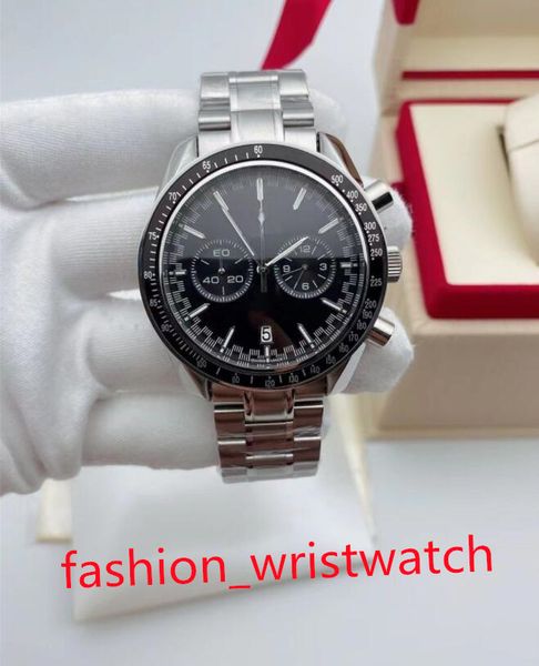 mens full function quartz chronograph watch men's steel strap sport 44mm watches fashion designer watchs strap sapphire glas luminous m, Slivery;brown
mens full function quartz chronograph watch men's steel strap sport 44mm watches fashion designer watchs strap sapphire glas luminous m, Slivery;brown