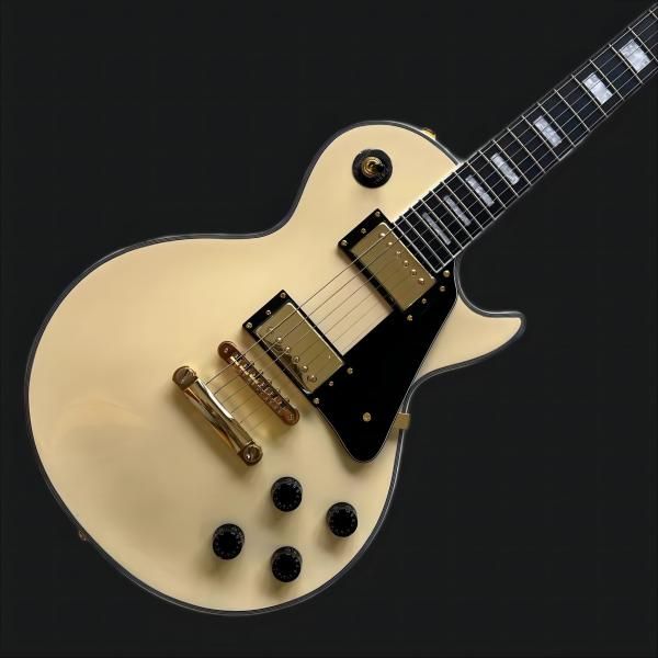electric guitar ebony fretboard classical sliver color white binding mahogany wood with quilted maple top
electric guitar ebony fretboard classical sliver color white binding mahogany wood with quilted maple top