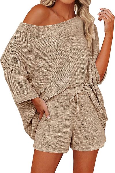 womens 2 piece outfits sweater sets off shoulder knit shorts matching suits cute pajama lounge set
womens 2 piece outfits sweater sets off shoulder knit shorts matching suits cute pajama lounge set