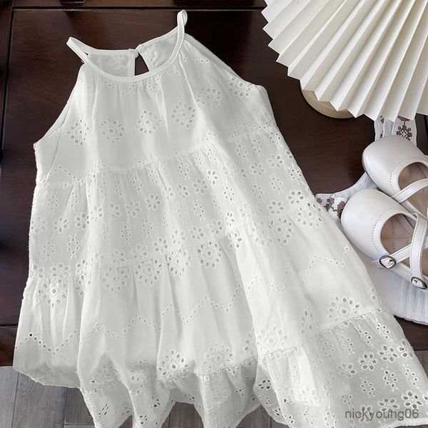girl's dresses summer toddler girl dress sleeveless cotton kids casual white solid slip hollow out fashion girls clothing r230612, Red;yellow
girl's dresses summer toddler girl dress sleeveless cotton kids casual white solid slip hollow out fashion girls clothing r230612, Red;yellow