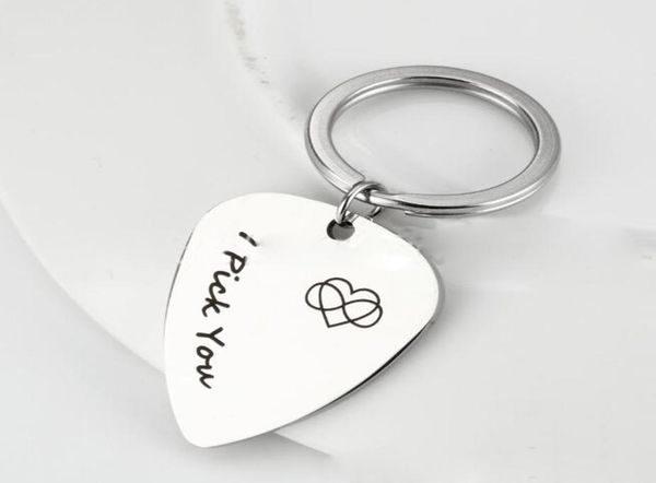 personalized design i pick you guitar pick stainless steel key chain pendant silver key ring gift3679254
personalized design i pick you guitar pick stainless steel key chain pendant silver key ring gift3679254