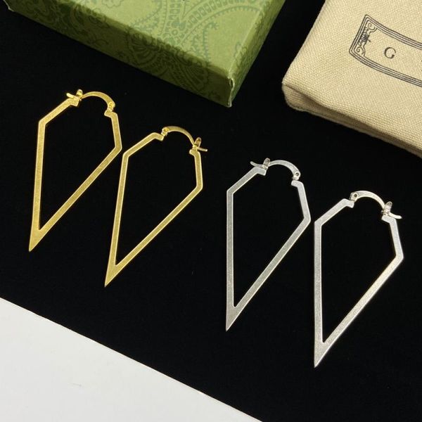 with pouch women luxury designer stud earrings 2 colors simple logo printed trendy brass engagement earring, Golden;silver
with pouch women luxury designer stud earrings 2 colors simple logo printed trendy brass engagement earring, Golden;silver