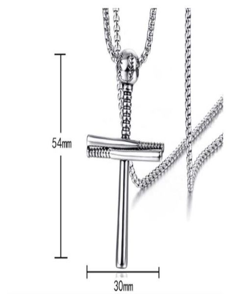 whole new juses hip hop baseball cross pendant necklace for men silver color stainless steel necklace ball bat chain female j1413436
whole new juses hip hop baseball cross pendant necklace for men silver color stainless steel necklace ball bat chain female j1413436