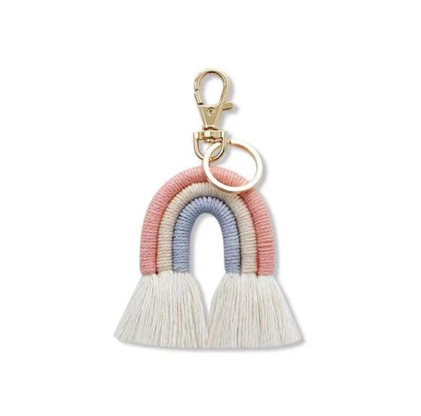 nordic style pendant bohemian fringed ladies car bag ornaments ethnic style rainbow schoolbag keychain2337402, Silver
nordic style pendant bohemian fringed ladies car bag ornaments ethnic style rainbow schoolbag keychain2337402, Silver