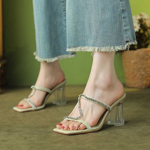sandals water diamond with transparent high heel for women thick outwear summer 2023 new, Black
sandals water diamond with transparent high heel for women thick outwear summer 2023 new, Black