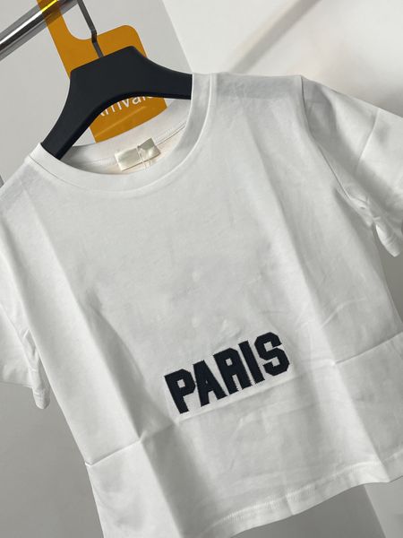 women designer embroidery t shirt fashion eee white tees party short sleeve brand clothing 445#, Black
women designer embroidery t shirt fashion eee white tees party short sleeve brand clothing 445#, Black