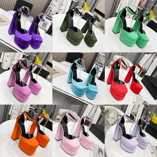 aevitas sandals satin catwalk decorated rhinestones waterproof platform high heel non slip sheepskin inner foot pad design thick heel double, Black
aevitas sandals satin catwalk decorated rhinestones waterproof platform high heel non slip sheepskin inner foot pad design thick heel double, Black