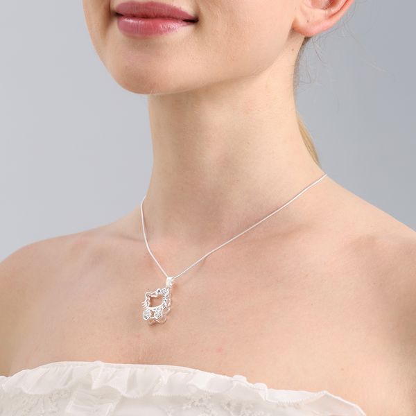necklace sweet cool creative hollow cat pendant necklace, collarbone circle snake chain animal necklace delicate layered different length ch, Silver
necklace sweet cool creative hollow cat pendant necklace, collarbone circle snake chain animal necklace delicate layered different length ch, Silver