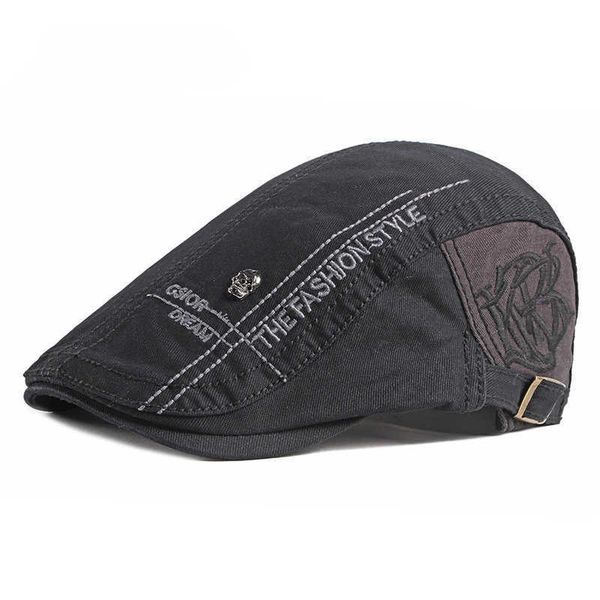berets spring 2023 cotton letter embroidery news boys' flat cap male and female painter beret 119 g220612, Blue;gray
berets spring 2023 cotton letter embroidery news boys' flat cap male and female painter beret 119 g220612, Blue;gray