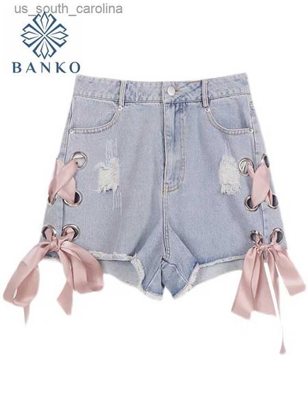women denim shorts 2023 summer blue jeans y2k streetwear fashion ripped hole pink side lace up bow pants 2000s gyaru l230522, White;black
women denim shorts 2023 summer blue jeans y2k streetwear fashion ripped hole pink side lace up bow pants 2000s gyaru l230522, White;black