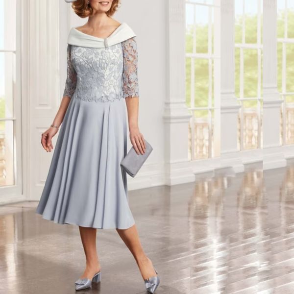 junoesque knee length mother's dresses lace half sleeve short prom gown a line chiffon with brooch cocktail party dress, Black;red
junoesque knee length mother's dresses lace half sleeve short prom gown a line chiffon with brooch cocktail party dress, Black;red