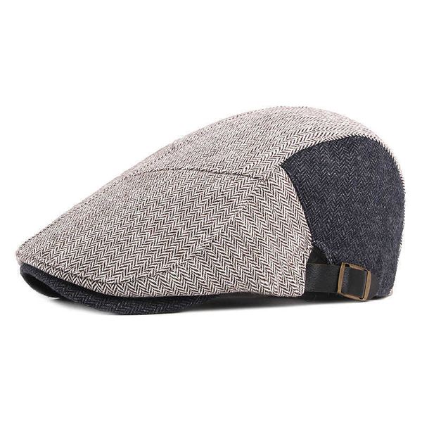berets autumn winter polyester stripe news boys' flat hat male and female painter beret 90 g220612, Blue;gray
berets autumn winter polyester stripe news boys' flat hat male and female painter beret 90 g220612, Blue;gray