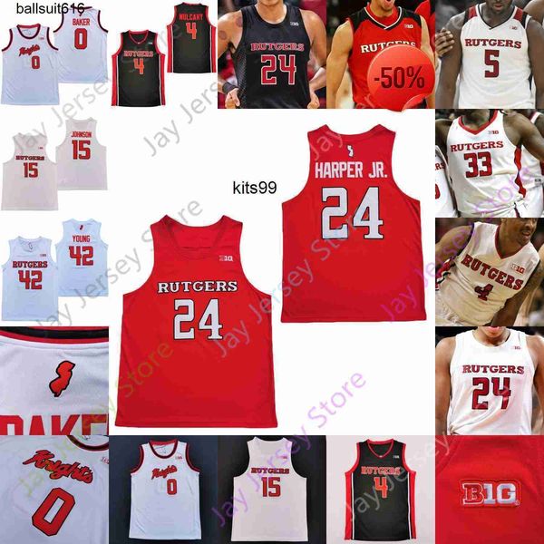 rutgers scarlet knights basketball jersey ncaa college ron harper jr. geo baker akwasi yeboah myles johnson mcconnell montez mathis young, Black;red 
rutgers scarlet knights basketball jersey ncaa college ron harper jr. geo baker akwasi yeboah myles johnson mcconnell montez mathis young, Black;red