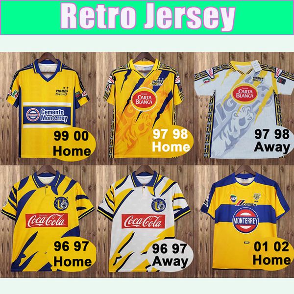1999 2000 tigres de la uanl retro soccer jersey home away short sleeves football shirt, Black;yellow
1999 2000 tigres de la uanl retro soccer jersey home away short sleeves football shirt, Black;yellow