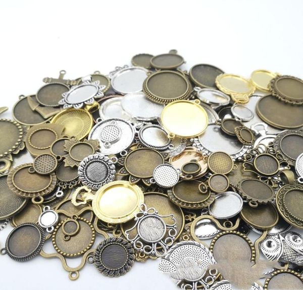 200grams antique silver color pendant base antique bronze vintage stamping blank cabochon setting diy bezel tray jewelry making4889354, Bronze;silver
200grams antique silver color pendant base antique bronze vintage stamping blank cabochon setting diy bezel tray jewelry making4889354, Bronze;silver