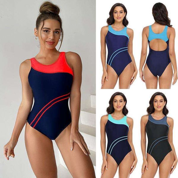 multi color racing swimsuit for women matching one piece briefs tight training competition, White;black
multi color racing swimsuit for women matching one piece briefs tight training competition, White;black