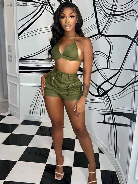 fashion summer spring outfits clothing shorts 2 two pieces sets women outfit 2023 halter sleeveless crop green shorts suits l230522, White;black
fashion summer spring outfits clothing shorts 2 two pieces sets women outfit 2023 halter sleeveless crop green shorts suits l230522, White;black