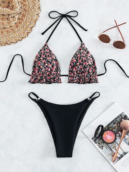 black floral bikinis set for lady water sports wear beach equipment designer swimmsuit women low waist triangle beachwear brazilian swimwear
black floral bikinis set for lady water sports wear beach equipment designer swimmsuit women low waist triangle beachwear brazilian swimwear
