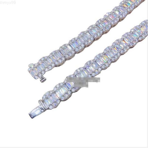 new style fine jewelry 11mm width vvs moissanite diamond baguette silver 925 iced out tennis chain necklaces
new style fine jewelry 11mm width vvs moissanite diamond baguette silver 925 iced out tennis chain necklaces