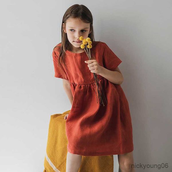 girl's dresses girls dress summer new children's clothing literary cotton and short-sleeve princess r230612, Red;yellow
girl's dresses girls dress summer new children's clothing literary cotton and short-sleeve princess r230612, Red;yellow