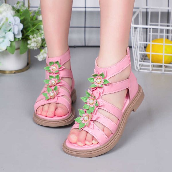 girls gladiator sandals solid open toe artificial plants pearl unique back zipper fashion children's shoes g220612, Black;red
girls gladiator sandals solid open toe artificial plants pearl unique back zipper fashion children's shoes g220612, Black;red