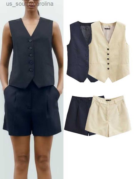traf women elegant vest shorts set 2023 summer new fashion v-neck sleeveless single breasted pockets casual zipper shorts l230522, White;black
traf women elegant vest shorts set 2023 summer new fashion v-neck sleeveless single breasted pockets casual zipper shorts l230522, White;black