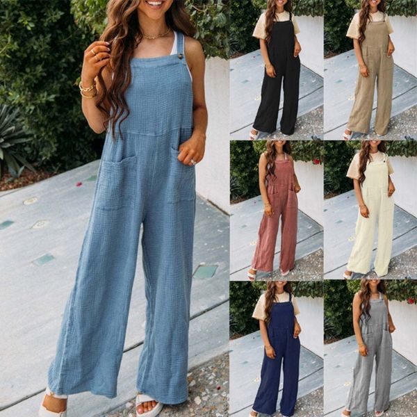solid color romper loose-fit jumpsuits sleeveless sqaure neck casual insgram style cloth for women girl parties, Black;white
solid color romper loose-fit jumpsuits sleeveless sqaure neck casual insgram style cloth for women girl parties, Black;white