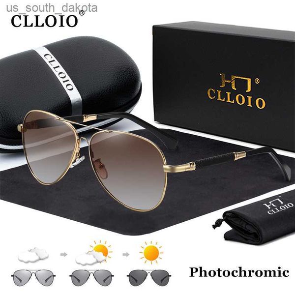 clloio new titanium alloy sunglasses polarized men's sun glasses women fashion pilot gradient eyewear pchromic oculos de sol l230523, White;black
clloio new titanium alloy sunglasses polarized men's sun glasses women fashion pilot gradient eyewear pchromic oculos de sol l230523, White;black