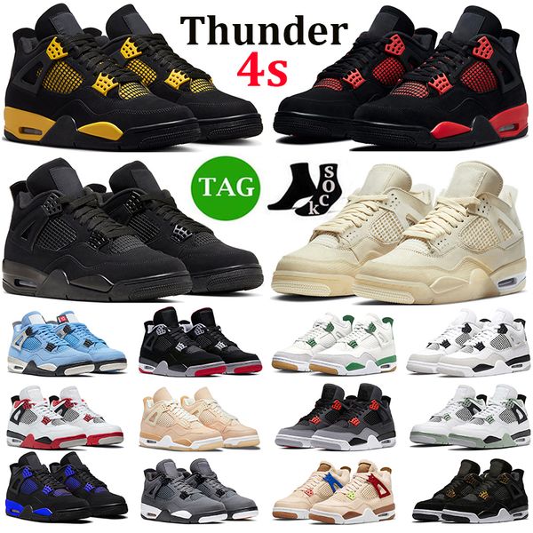 with box men women 4 basketball shoes 4s thunder black cat red thunder military black university blue pure money neon mens trainer sports sn
with box men women 4 basketball shoes 4s thunder black cat red thunder military black university blue pure money neon mens trainer sports sn