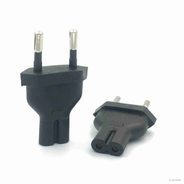 Image of Power Plug Adapter Europe 2-pin power plug to figure receptacle adapter converter R230612