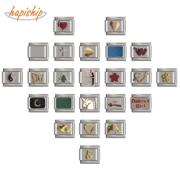 charm bracelets hapiship 9mm width original daisy heart flower butterfly cross green italian charm bracelet stainless steel jewelry making d, Golden;silver
charm bracelets hapiship 9mm width original daisy heart flower butterfly cross green italian charm bracelet stainless steel jewelry making d, Golden;silver