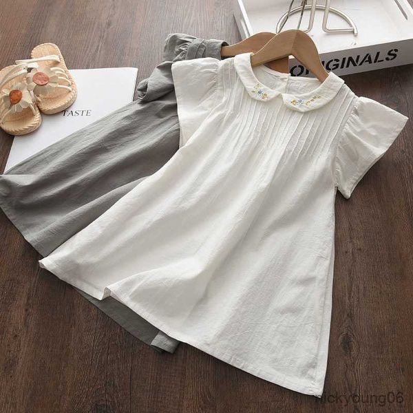 girl's dresses baby girls solid simplicity casual loose clothing summer lapel version fashion children dress r230612, Red;yellow
girl's dresses baby girls solid simplicity casual loose clothing summer lapel version fashion children dress r230612, Red;yellow