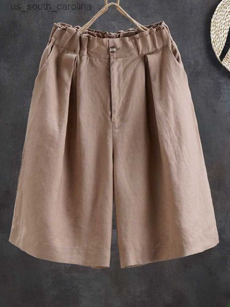 women's summer shorts cotton casual solid high waist shorts elastic waist button cozy loose linen fashion shorts 2023 new l230522, White;black
women's summer shorts cotton casual solid high waist shorts elastic waist button cozy loose linen fashion shorts 2023 new l230522, White;black