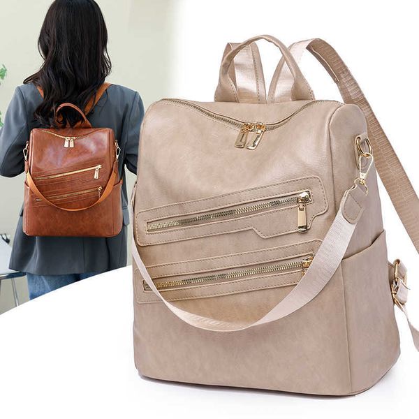 backpack soft leather women backpacks vintage school bags for teenagers solid color casual ladies backpacks sac a dos femme j230517
backpack soft leather women backpacks vintage school bags for teenagers solid color casual ladies backpacks sac a dos femme j230517