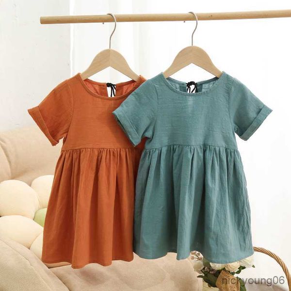girl's dresses cotton and girls dress summer new children's casual loose short-sleeve r230612, Red;yellow
girl's dresses cotton and girls dress summer new children's casual loose short-sleeve r230612, Red;yellow