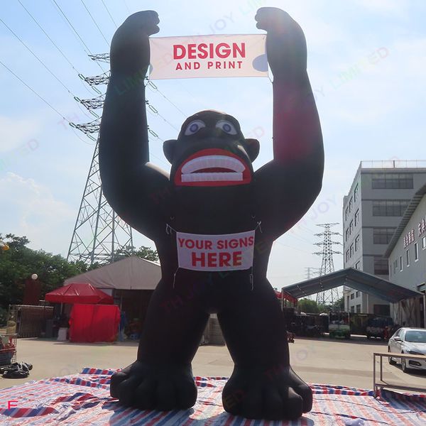 customized outdoor 4m 13ft 6m 20ft giant activity black inflatable kingkong gorilla chimpanzee animal model holding car for advertising
customized outdoor 4m 13ft 6m 20ft giant activity black inflatable kingkong gorilla chimpanzee animal model holding car for advertising