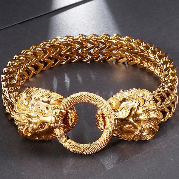 bangle gothic king lion head bracelet for men 9" 12mmstainless steel franco link curb chain bikers jewelry bangle wholesale items, Black
bangle gothic king lion head bracelet for men 9" 12mmstainless steel franco link curb chain bikers jewelry bangle wholesale items, Black