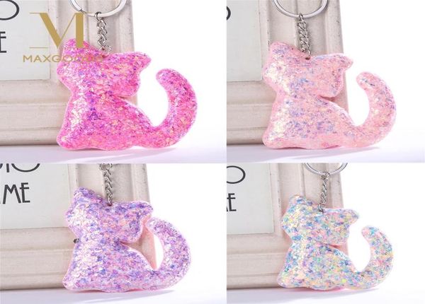 lovely cat shape sequins glitter key chain for women handbag pendant keychain car keyring fashion jewelry gift4262821, Silver
lovely cat shape sequins glitter key chain for women handbag pendant keychain car keyring fashion jewelry gift4262821, Silver