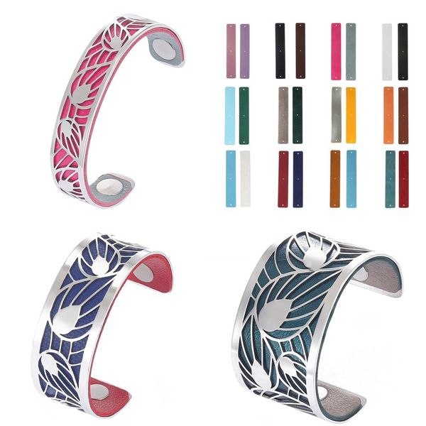 bangle cremo diy fashion love cuff bracelets for women stainless steel bangles manchette interchangeable leather argent leaf pulseiras, Black
bangle cremo diy fashion love cuff bracelets for women stainless steel bangles manchette interchangeable leather argent leaf pulseiras, Black