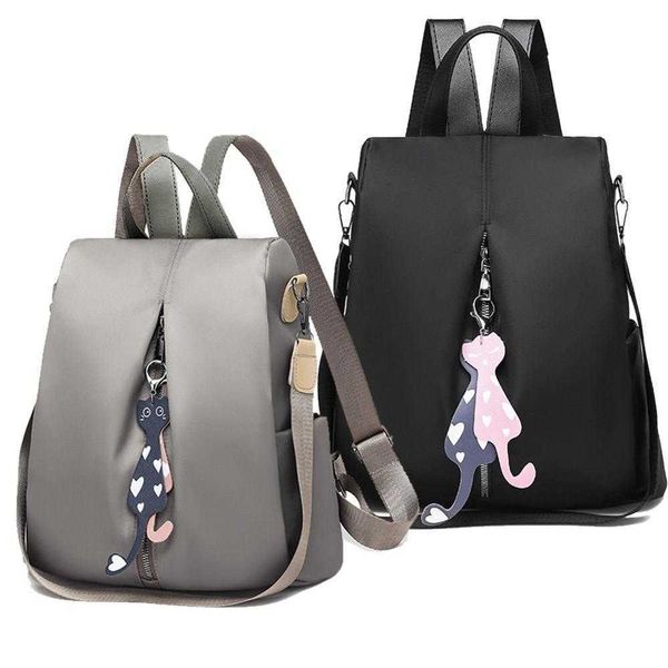 backpack new women's antitheft backpack fashion simple solid color school bag oxford cloth shoulder bag j230517
backpack new women's antitheft backpack fashion simple solid color school bag oxford cloth shoulder bag j230517
