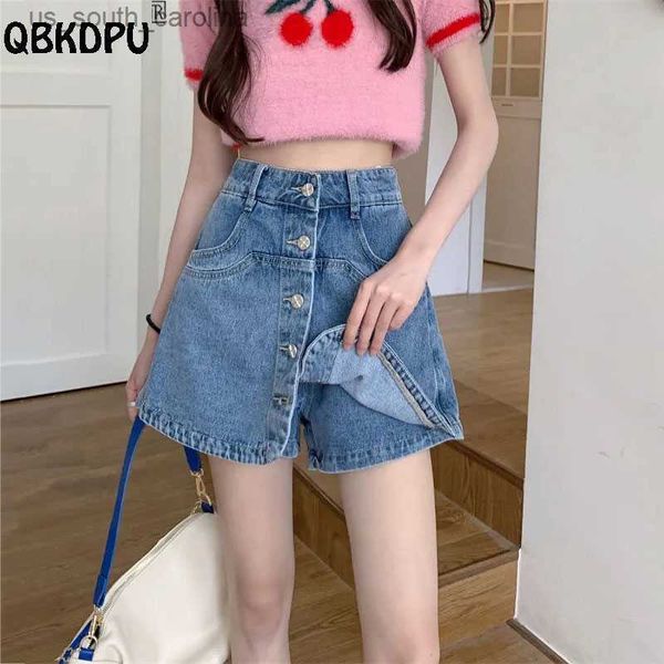 summer single-breasted denim shorts women korean fashion high waist jean culottes 2023 mini pantskirt blue black baggy shorts, White;black
summer single-breasted denim shorts women korean fashion high waist jean culottes 2023 mini pantskirt blue black baggy shorts, White;black