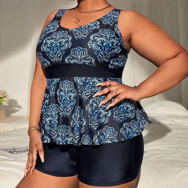 swimsuit womens conservative siamese plus size fat woman printed high waist, White;black
swimsuit womens conservative siamese plus size fat woman printed high waist, White;black