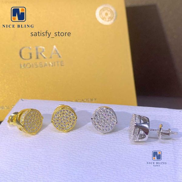 iced out round shape hip hop ear studs earrings jewelry cut inlaid stone silver gold plated mosan drill stud earrings, Golden
iced out round shape hip hop ear studs earrings jewelry cut inlaid stone silver gold plated mosan drill stud earrings, Golden