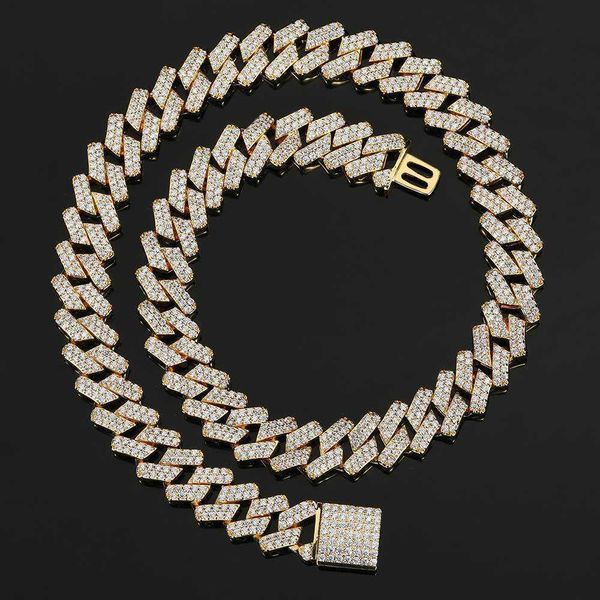 15mm iced out prong cuban link chain brass gold plated jewelry zircon pave cuban necklace hiphop jewelry, Silver
15mm iced out prong cuban link chain brass gold plated jewelry zircon pave cuban necklace hiphop jewelry, Silver
