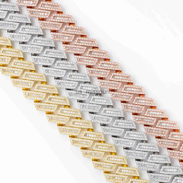 pendant necklaces 20mm hip hop fine jewelry baguette diamond men necklace sterling silver fully vvs moissanite luxury cuban link chain j2306
pendant necklaces 20mm hip hop fine jewelry baguette diamond men necklace sterling silver fully vvs moissanite luxury cuban link chain j2306